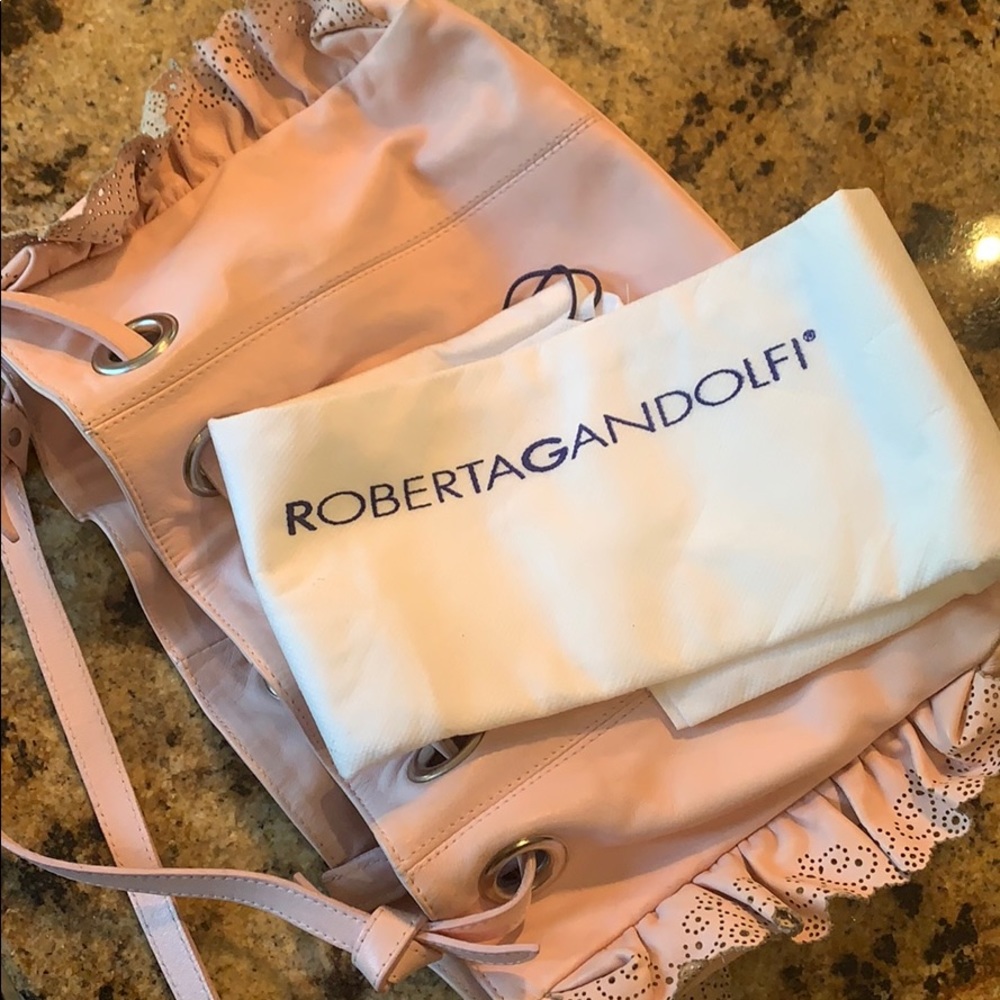 Roberta Gandolfi used leather pink purse - Picture 2 of 9
